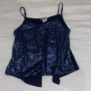 Open Back Sequin Slip Top